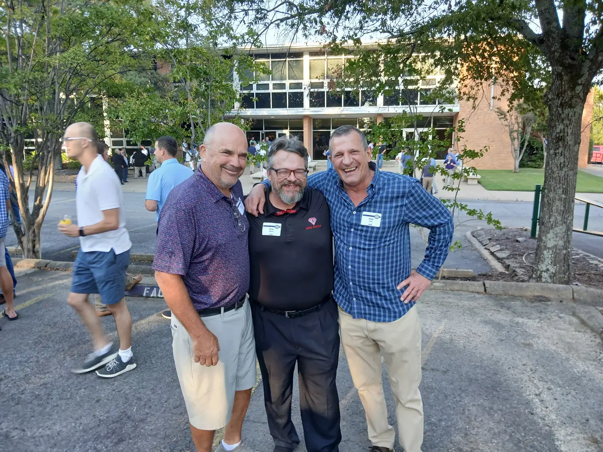 Hero Roofing team connecting with neighbors at a community event in Central Arkansas
